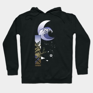 Moon wave Hoodie